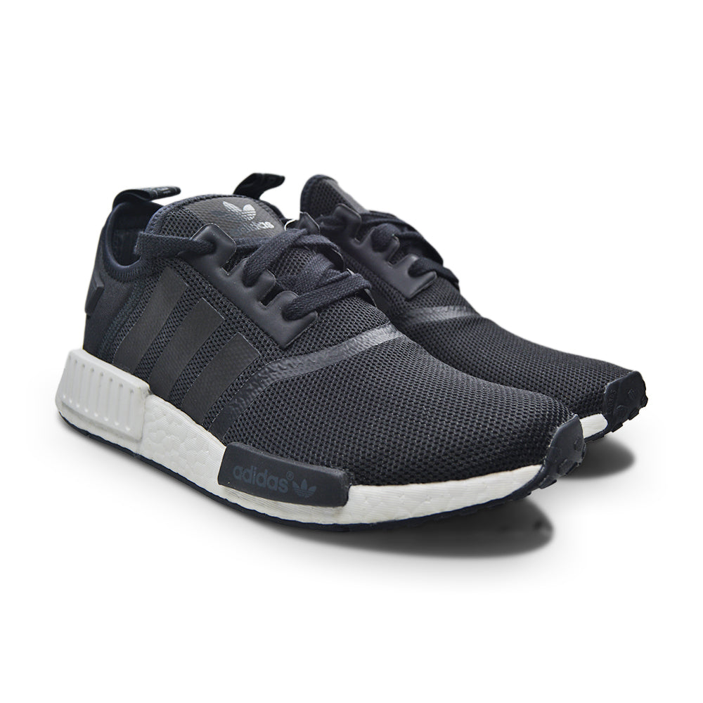 Juniors Adidas NMD_R1 J 'Core Black' - S80206 - Black White Trainers
