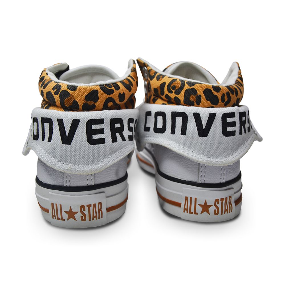 Converse PC2 Mid UK 3 Chuck Taylor 131257C White Almond Leopard Print