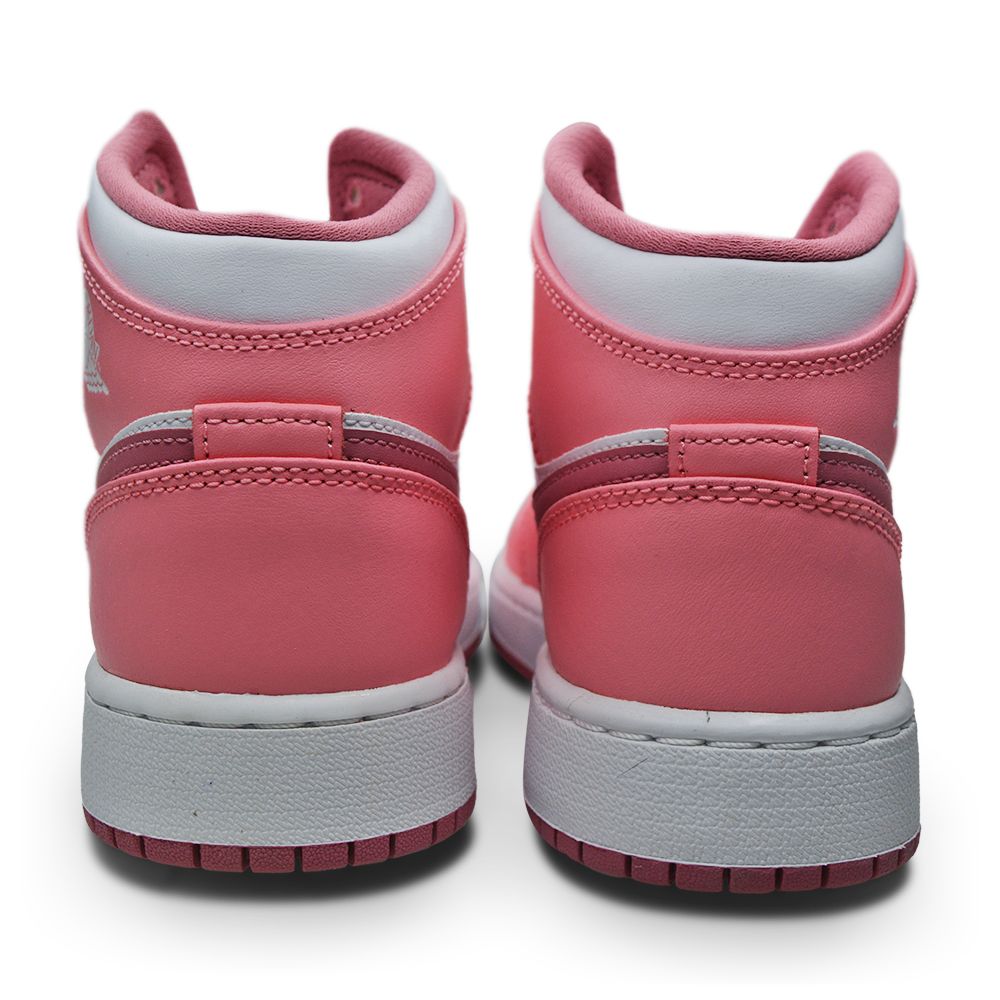 Juniors Nike Air Jordan 1 Mid (GS) - DQ8423 616 - Coral Chalk Desert Berry White