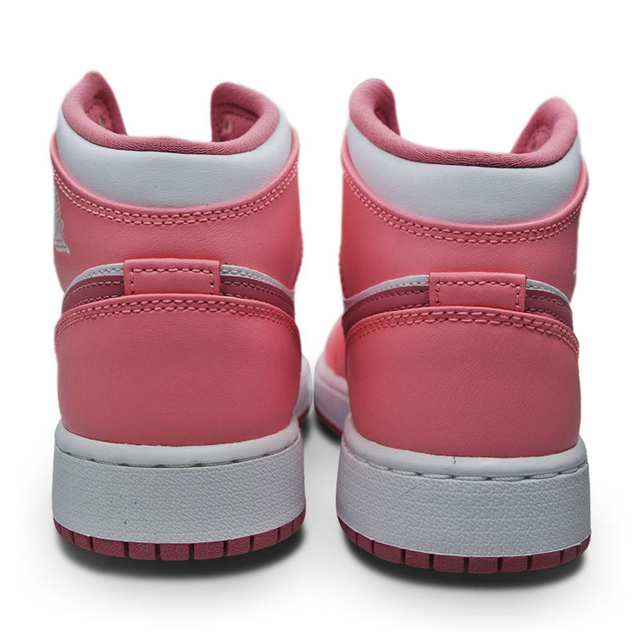 Juniors Nike Air Jordan 1 Mid (GS) - DQ8423 616 - Coral Chalk Desert Berry White