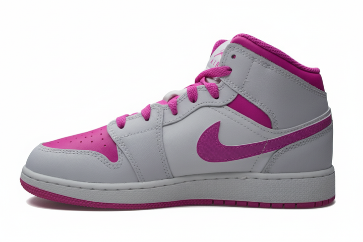 Air Jordan 1 Mid "Fire Pink" (GS)