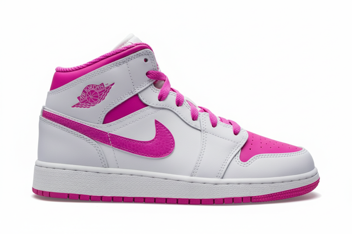 Air Jordan 1 Mid "Fire Pink" (GS)