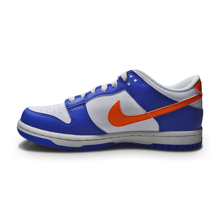 Juniors Nike Dunk Low (GS) "Knicks" FN7783 400 Blue Joy Bright Mandarin White