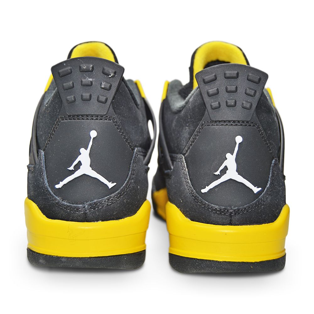 Kids Nike Jordan 4 Retro (PS) - BQ7669 017 - Black White Tour Yellow