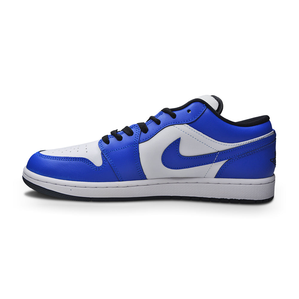 Mens Nike Air Jordan 1 Low White hyper royal black