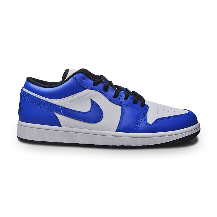 Mens Nike Air Jordan 1 Low White hyper royal black