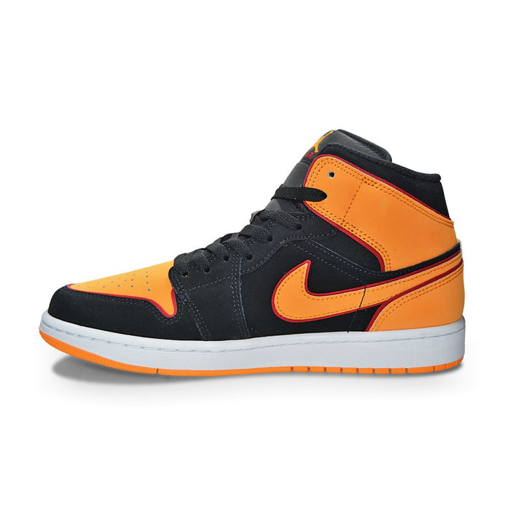 Mens Nike Air Jordan 1 Mid SE "Black Vivid Orange"