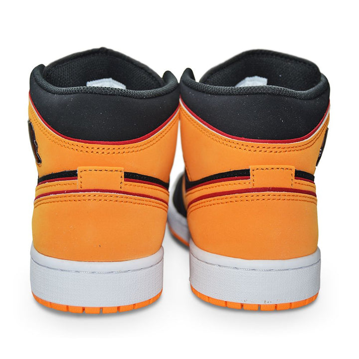 Mens Nike Air Jordan 1 Mid SE "Black Vivid Orange"