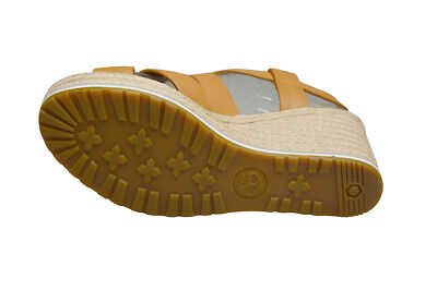 Womens Timberland Nice Coast Cross Strap Wedge Sandals - A1MT3 - Biscuit