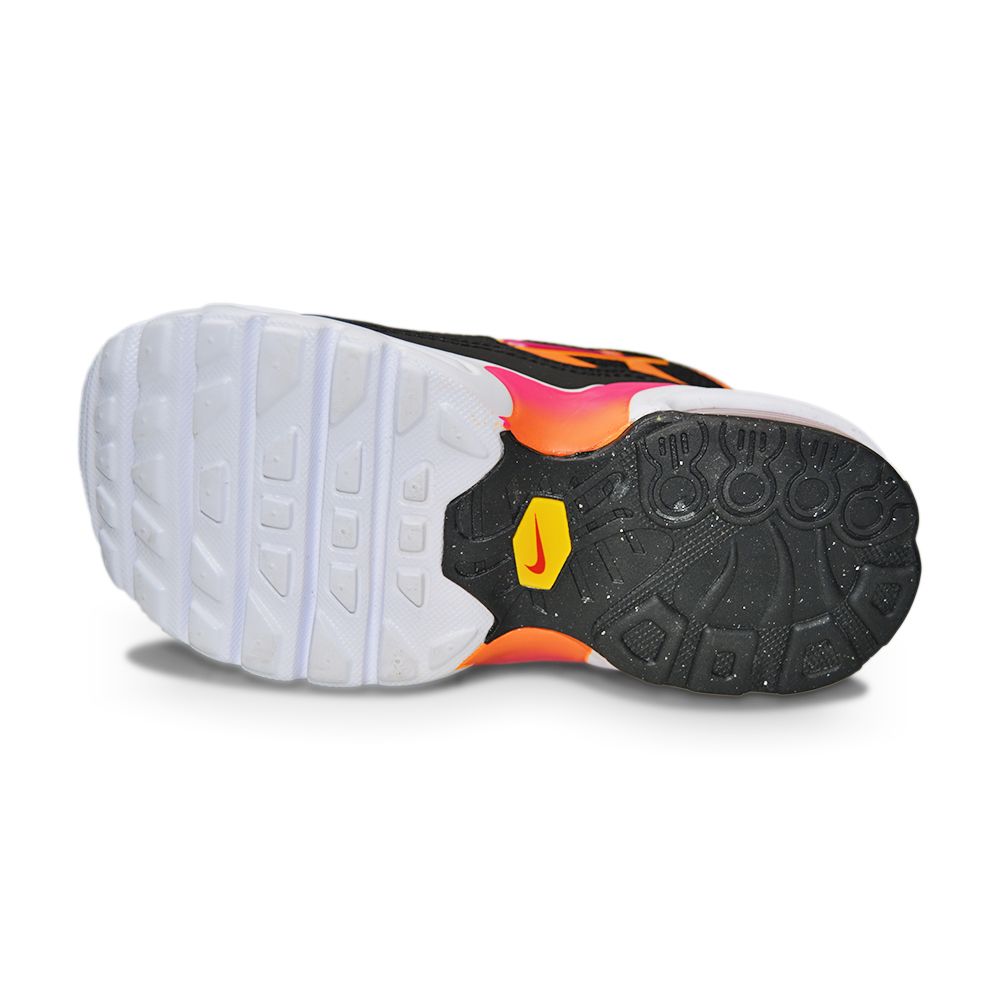 Infants Nike Air Max Plus (TD) - DX9266 001 - Black Active Pink Kumquat