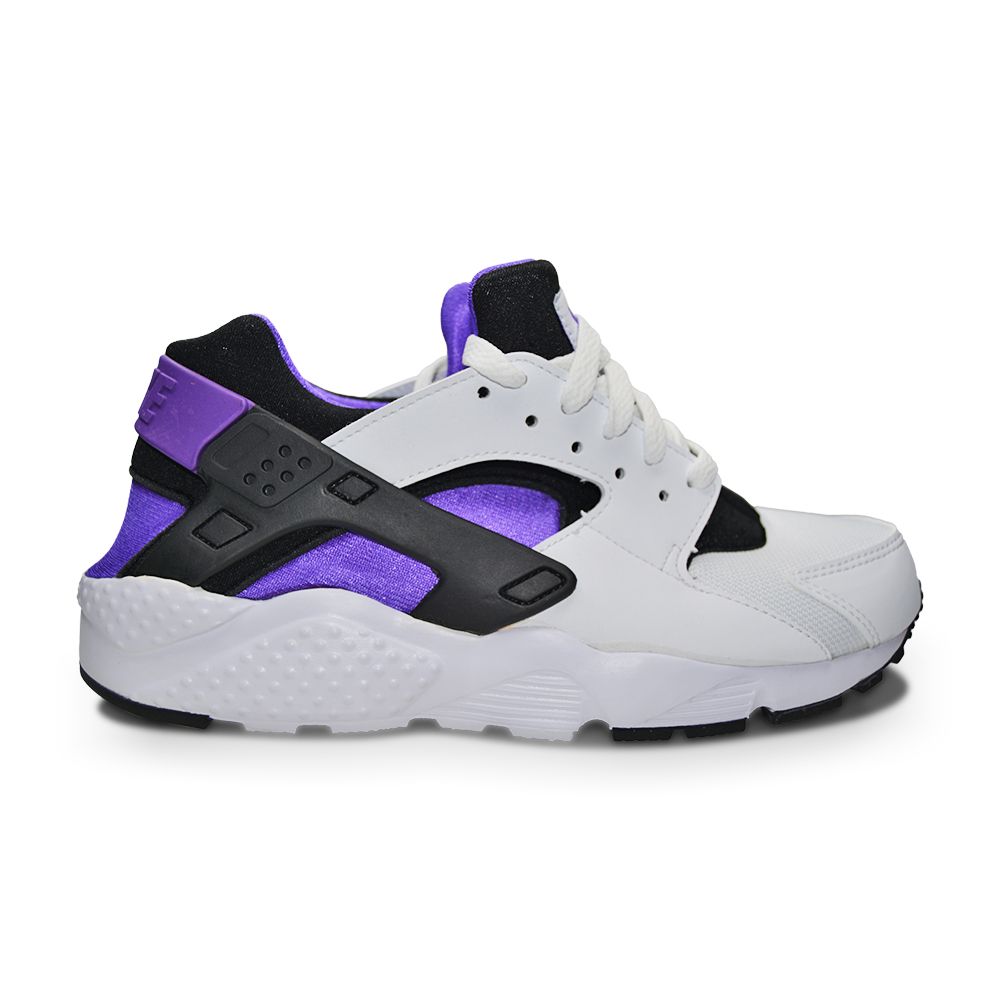 Juniors Nike Air Huarache Run (GS) - 654275 117 - White Black Purple Punch-Juniors-Nike-Nike Air Huarache Run-sneakers Foot World