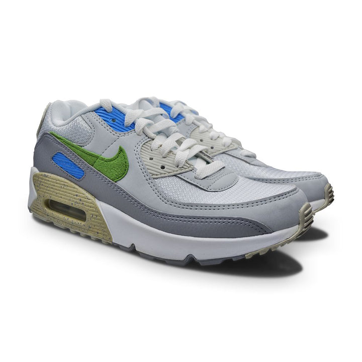 Juniors Nike Air Max 90 GS - DV3483 100 - White Chlorophyll-Juniors-Nike-Juniors Nike Air Max 90-sneakers Foot World