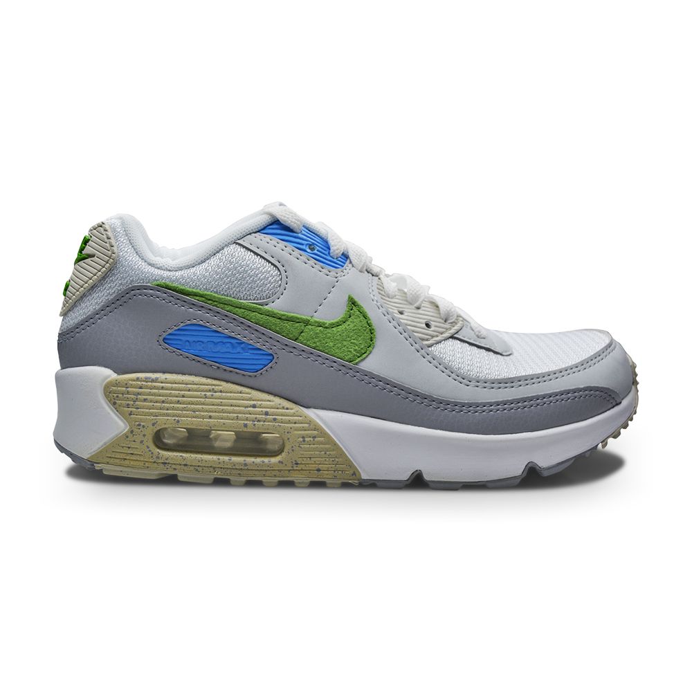 Juniors Nike Air Max 90 GS - DV3483 100 - White Chlorophyll-Juniors-Nike-Juniors Nike Air Max 90-sneakers Foot World