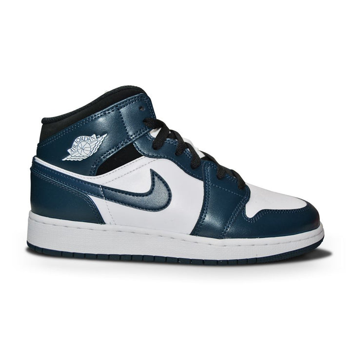 Nike Air Jordan 1 Mid - 554725 411- Armory Navy White Black