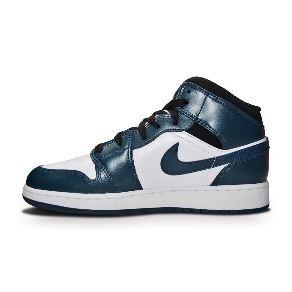 Nike Air Jordan 1 Mid - 554725 411- Armory Navy White Black