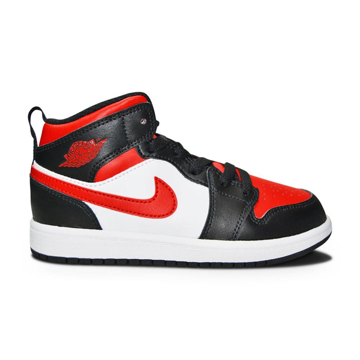 Kids Nike Air Jordan 1 Mid (PS) "Chicago Red Toe"