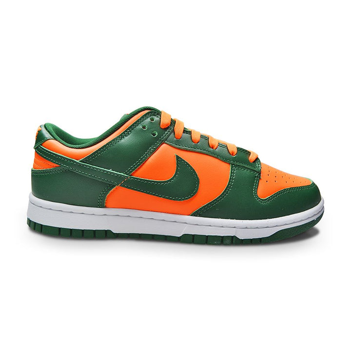 Mens Nike Dunk Low Retro "Miami Hurricanes" - DD1391 300 - Gorge Green White