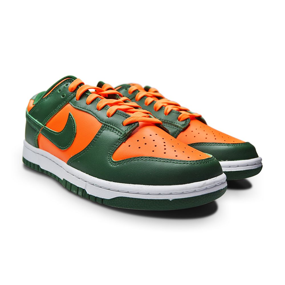 Mens Nike Dunk Low Retro "Miami Hurricanes" - DD1391 300 - Gorge Green White