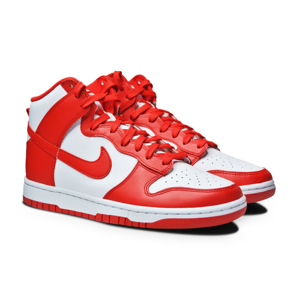 Mens Nike Dunk High Retro - DD1399 106 - White University Red