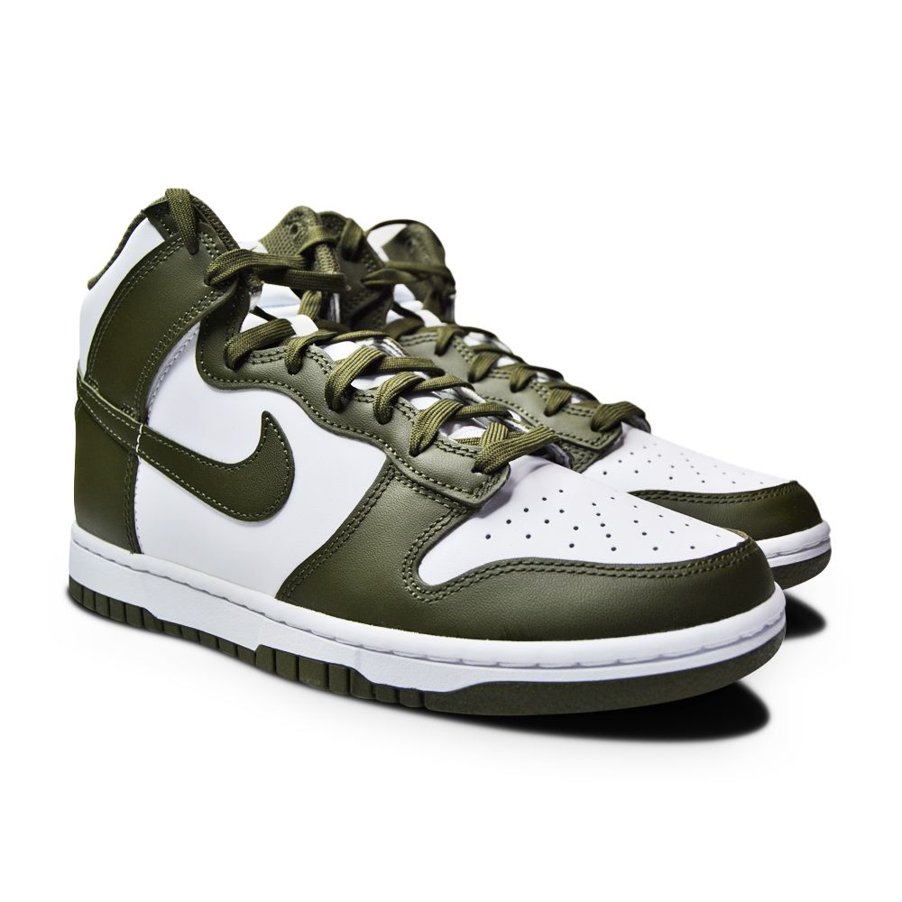 Mens Nike Dunk High Retro "Cargo Khaki"  - DD1399 107 - White Cargo Khaki