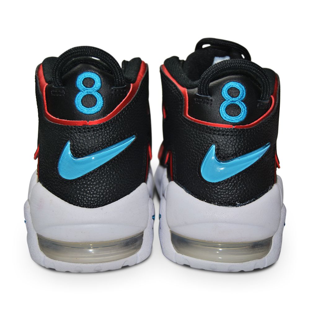 Juniors Nike Air More Uptempo GS - DJ4610 001 - Black LT Blue Fury Fusion Red