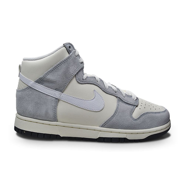 Mens Nike Dunk High Retro   - DZ4515 100 - Sail White Pure Platinum Black