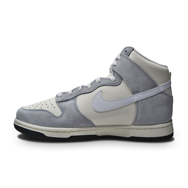 Mens Nike Dunk High Retro   - DZ4515 100 - Sail White Pure Platinum Black