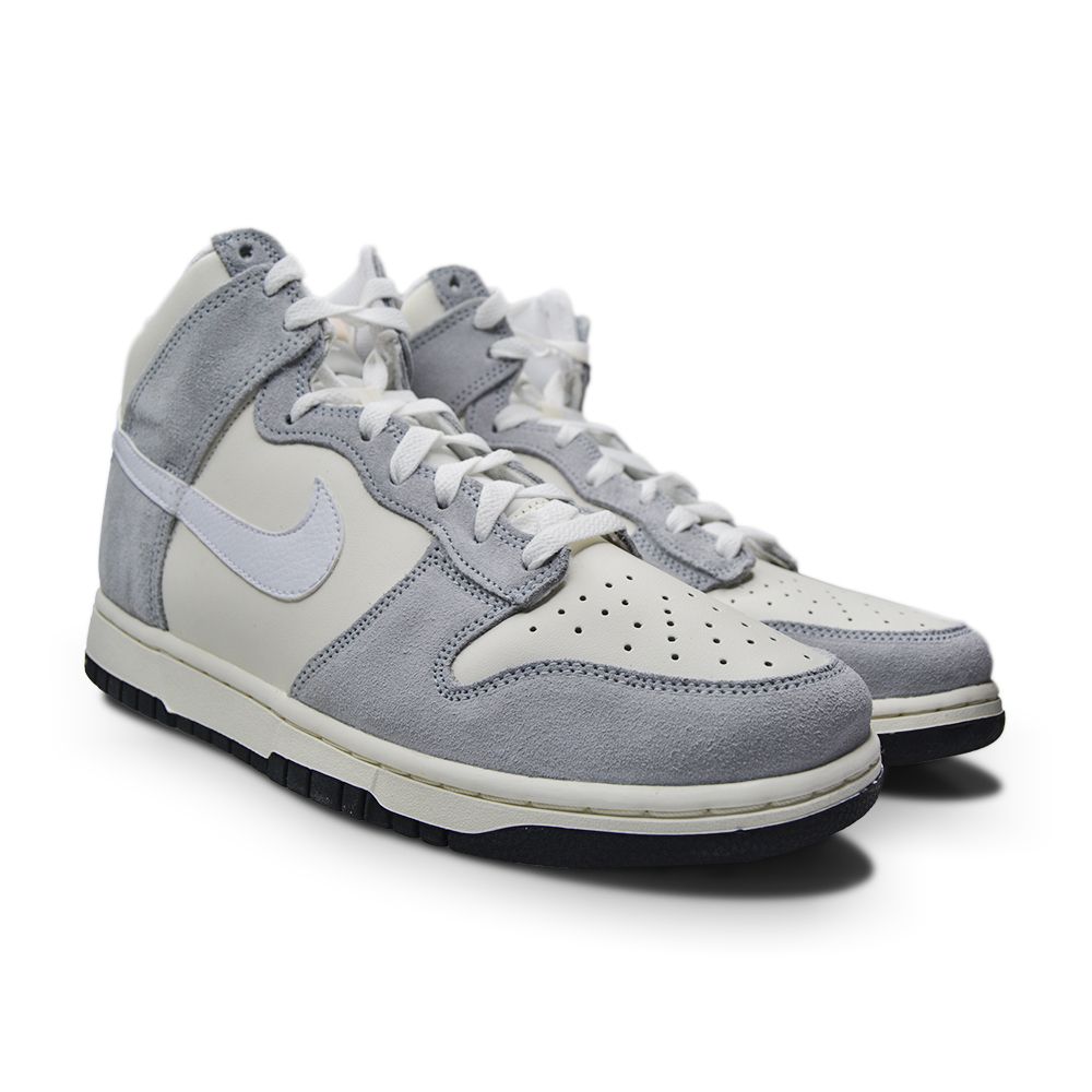 Mens Nike Dunk High Retro   - DZ4515 100 - Sail White Pure Platinum Black