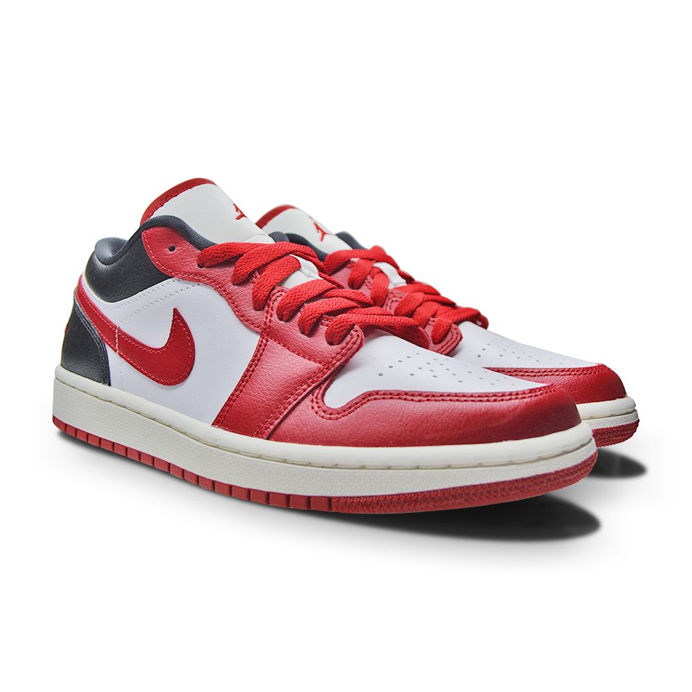 Women's Nike Air Jordan 1 Low - DC0774 160 - White Gym Red Black Sail-Womens-Nike-Air Jordan 1 Low-sneakers Foot World