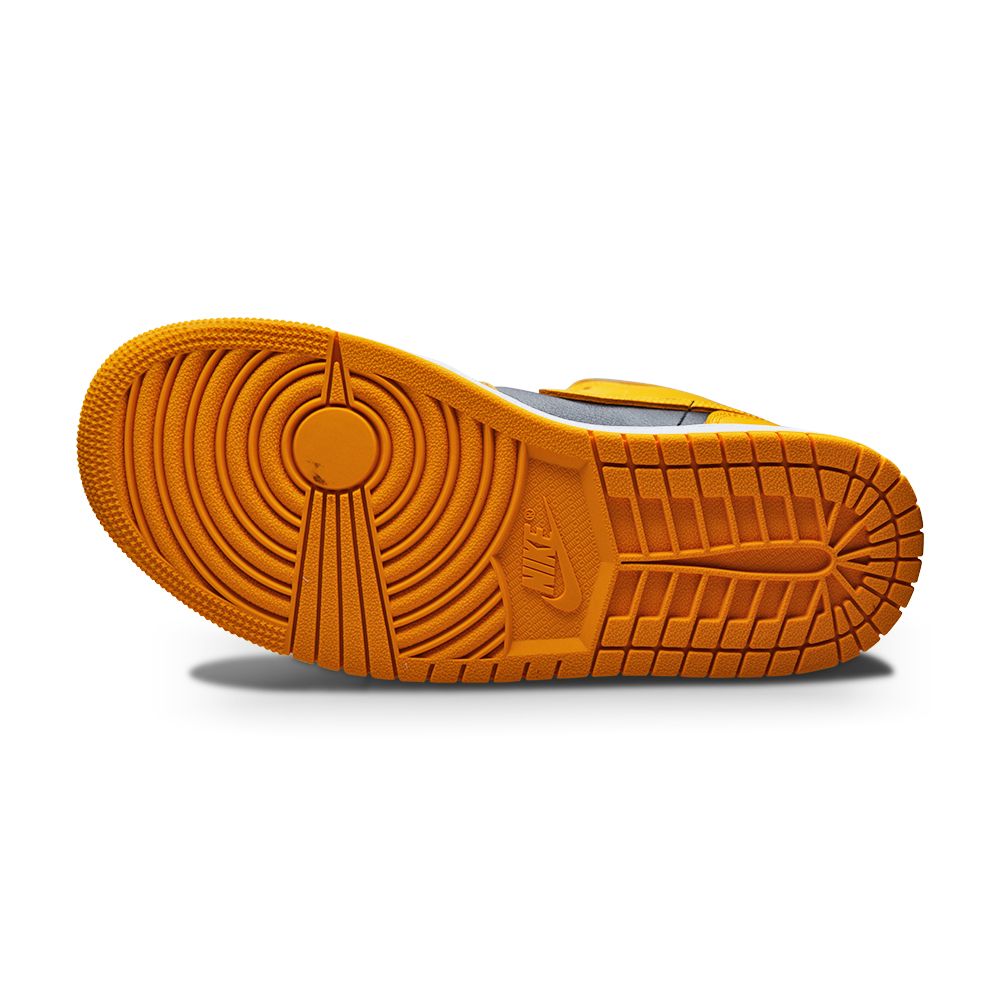 Womens Nike Air Jordan 1 Mid - BQ6472 700 - Chutney Taxi Black White-Womens-Nike-Nike Air Jordan 1 Mid - BQ6472 700 - Chutney Taxi Black White-sneakers Foot World