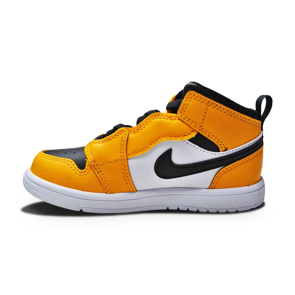 Infants Nike Jordan 1 Mid ALT (TD) - AR6352 701 - Taxi Black White-Infants-Nike-Nike Jordan 1 Mid ALT-sneakers Foot World