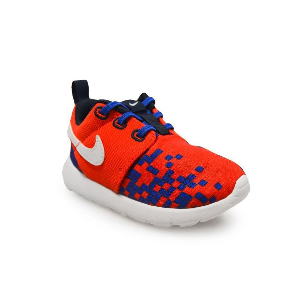 Infants Nike Roshe One Print (TD) - 749358601 - Red Blue Trainers-Nike Brands, Roshe, Toddlers (4-9.5)-Foot World UK