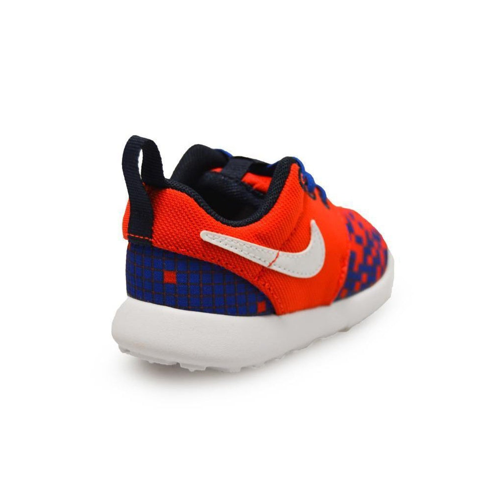 Infants Nike Roshe One Print (TD) - 749358601 - Red Blue Trainers-Nike Brands, Roshe, Toddlers (4-9.5)-Foot World UK