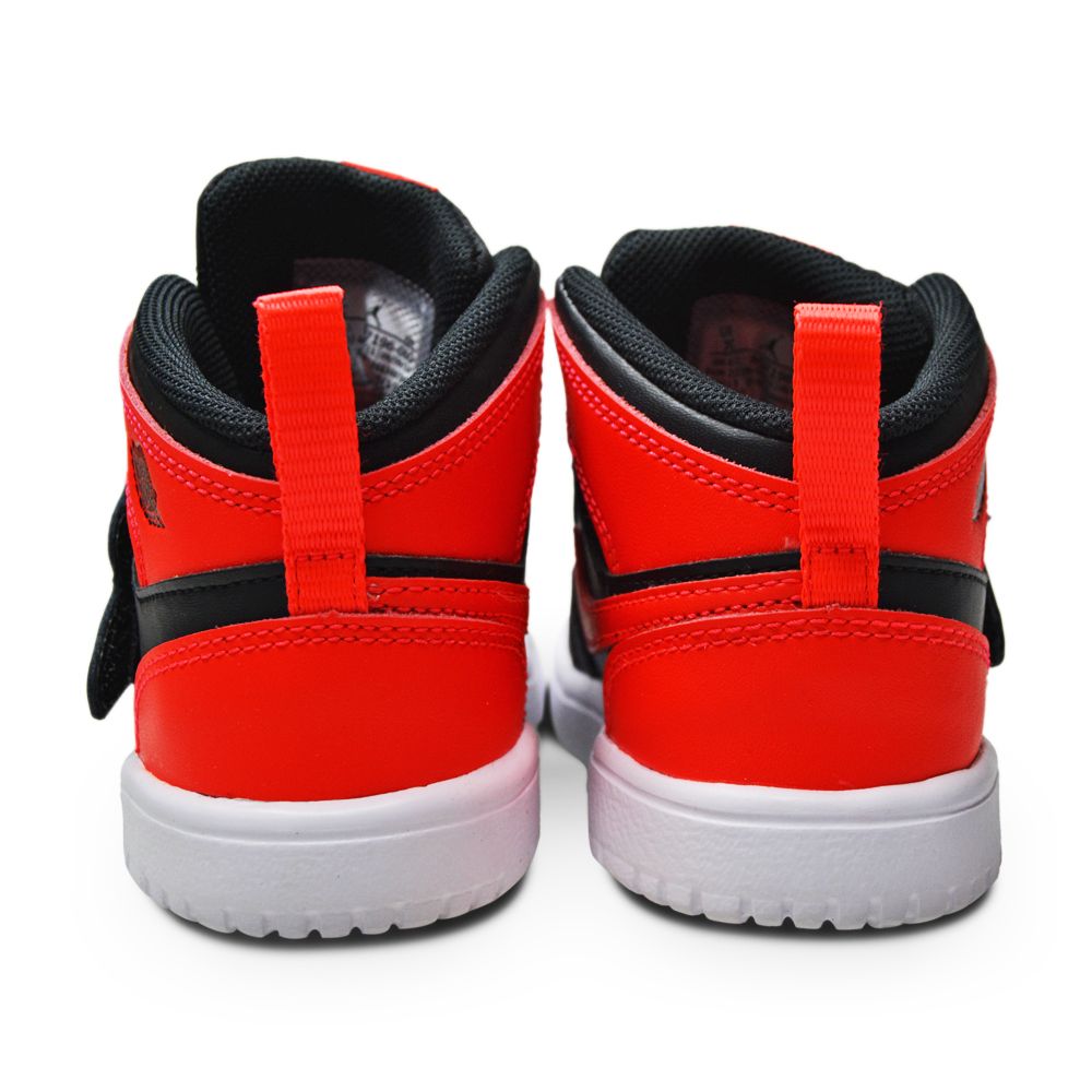 Infants Nike Sky Jordan 1 (TD) - BQ7196 060 - Black Infrared 23 White-Infants-Nike-Sky Jordan 1 (TD)-sneakers Foot World