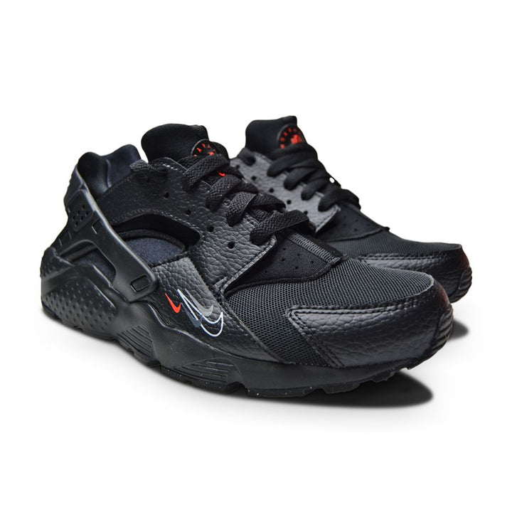 Juniors Nike Air Huarache Run GS WD - DO6491 001 - Black Bright Crimson-Juniors-Nike-Huarche, New arrivals, Nike-sneakers Foot World