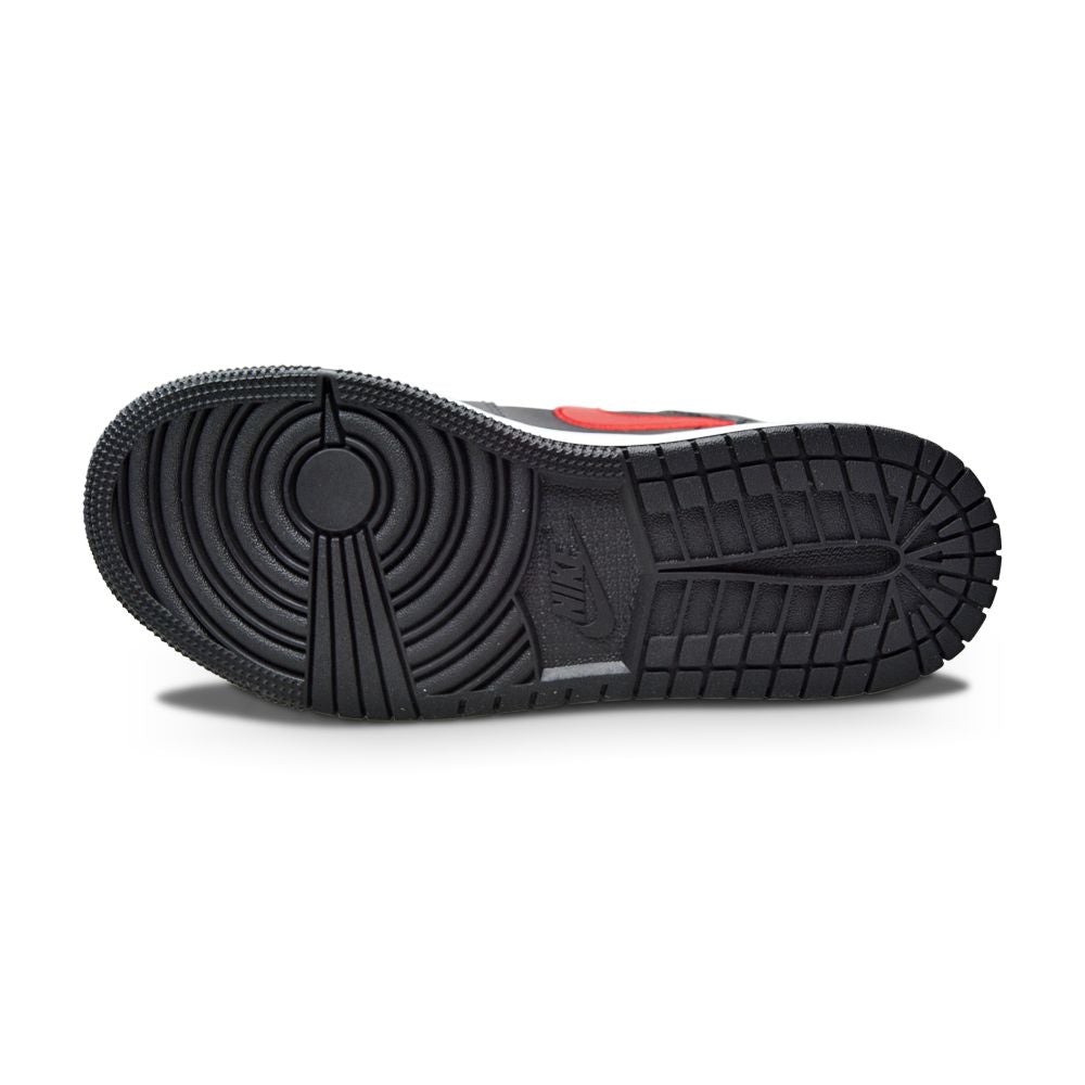Juniors Nike Air Jordan 1 Hi Flyease GS - DC7986 006 - Black Gym Red Smoke Grey -Juniors-Nike-Foot World