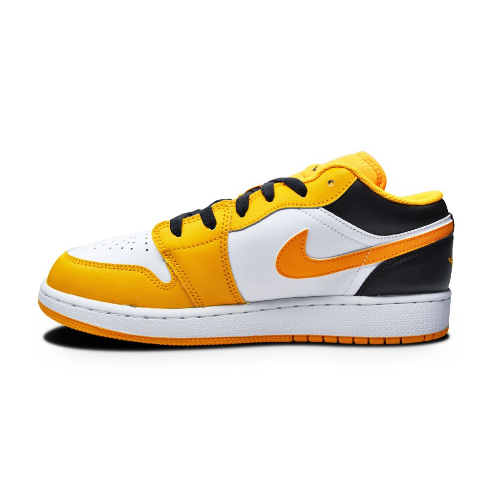 Juniors Nike Air Jordan 1 Low (GS) - 553560 701 - Taxi Black White-Juniors-Nike-Nike Air Jordan 1 Low-sneakers Foot World