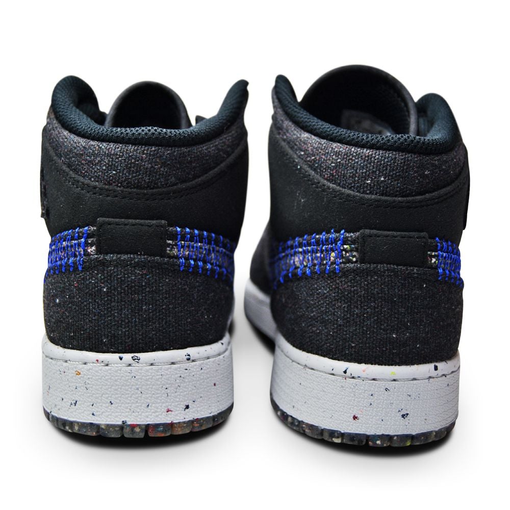 Juniors Nike Air Jordan 1 Mid SE DM4334 001 Black Multicolor Racer Blue-Juniors-Nike-195238356170-sneakers Foot World