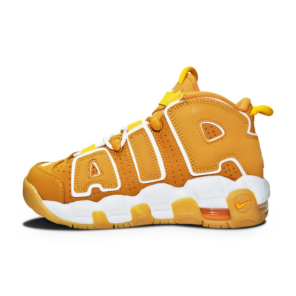 Juniors Nike Air More Uptempo GS - DQ4713 700 - Wheat White Pollen-Juniors-Nike-Air More Uptempo-sneakers Foot World
