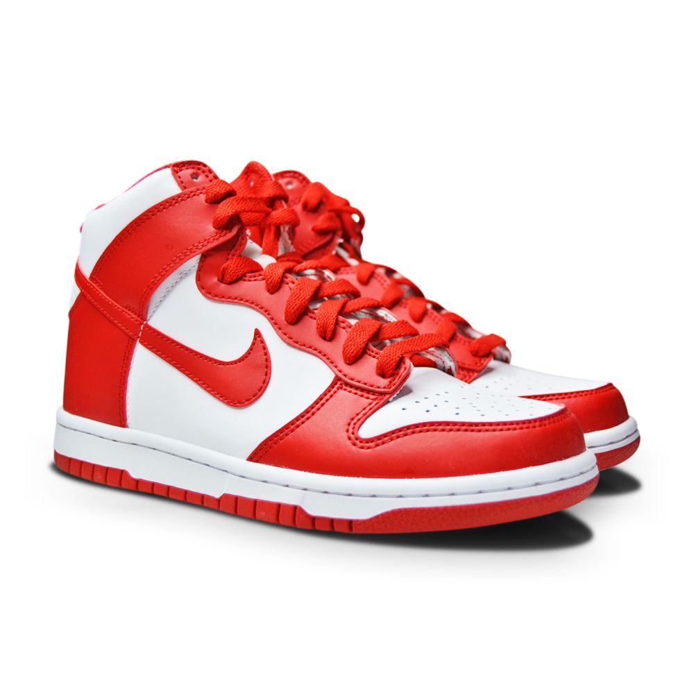 Juniors Nike Dunk High (GS) - DB2179 106 - White University Red-juniors-Nike-Dunk-sneakers Foot World