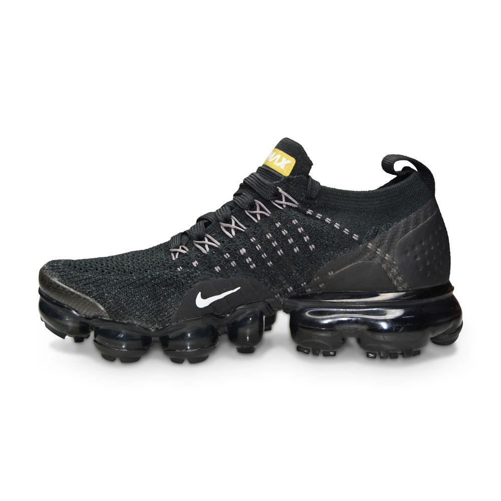 Juniors Womens Nike Air Vapormax Flyknit 2 - 942843 012 - Black Metallic Gold-Footwear Women, Junior Footwear, Juniors (3-6), Kids, Nike Brands, Nike Junior Footwear, Running Footwear, Women-Foot World UK