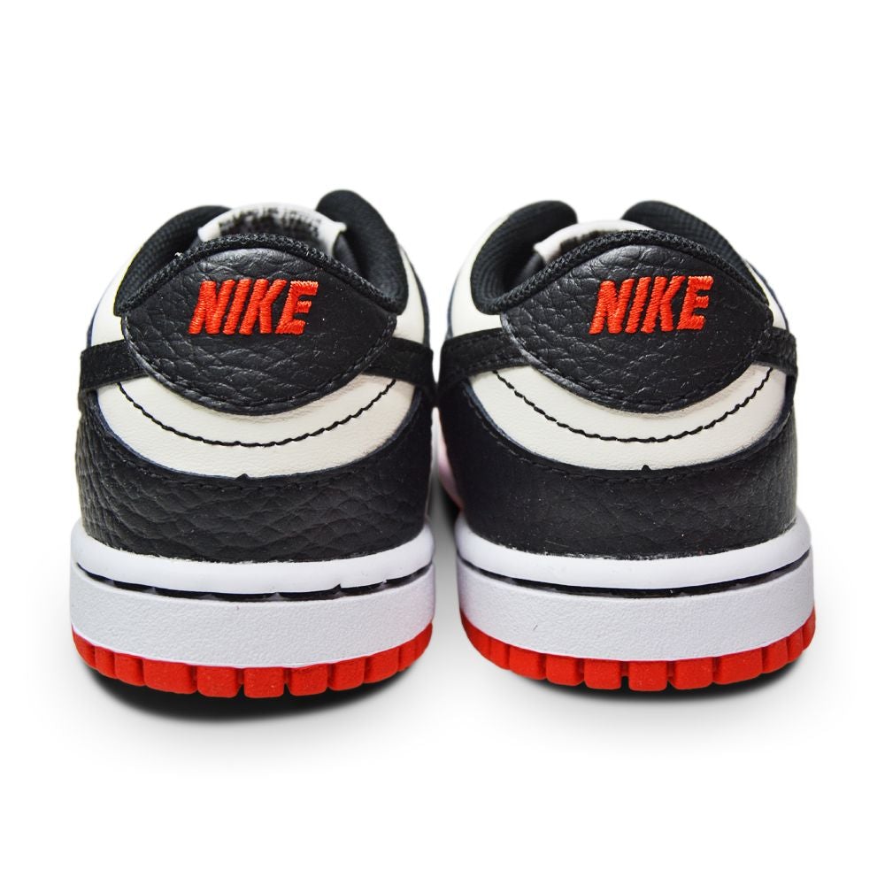 Little Kids Nike Dunk Low "75th Anniversary Bulls" DC9562 100 Sail Black Red-Juniors-Nike-195244241200-sneakers Foot World
