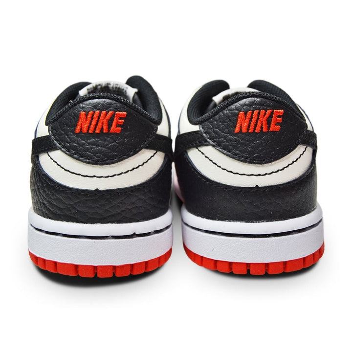 Little Kids Nike Dunk Low "75th Anniversary Bulls" DC9562 100 Sail Black Red-Juniors-Nike-195244241200-sneakers Foot World