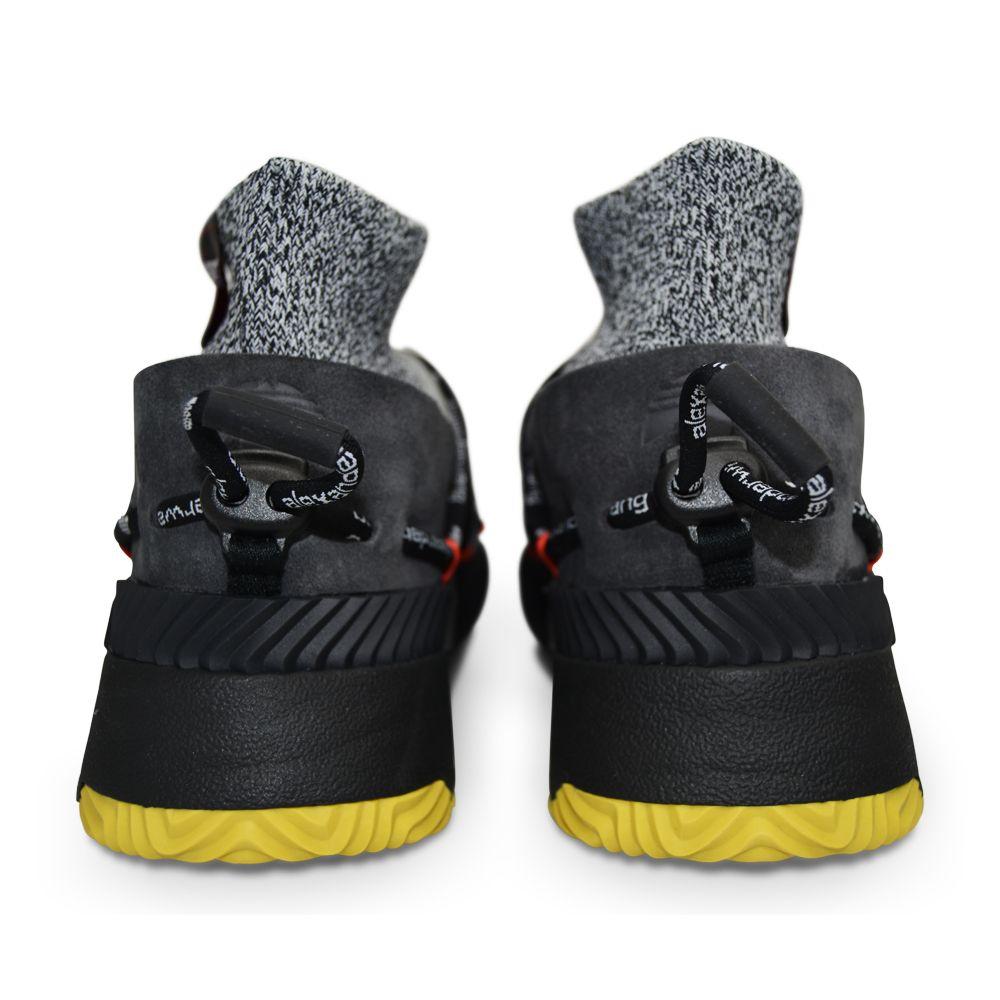 Mens Adidas Puff Trainer X Alexander Wang - FV2960 - Silver Black-Boots & Shoes, Casual Trainers, Footwear, High Tops-Foot World UK