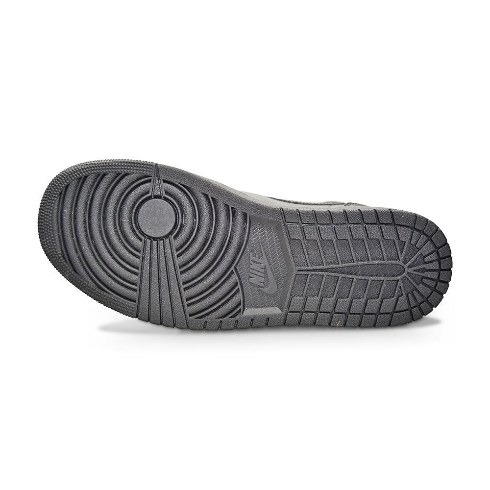 Mens Nike Air Jordan 1 Mid - 554724 093 - Black-Mens-Nike-Nike Air Jordan 1 Mid-sneakers Foot World