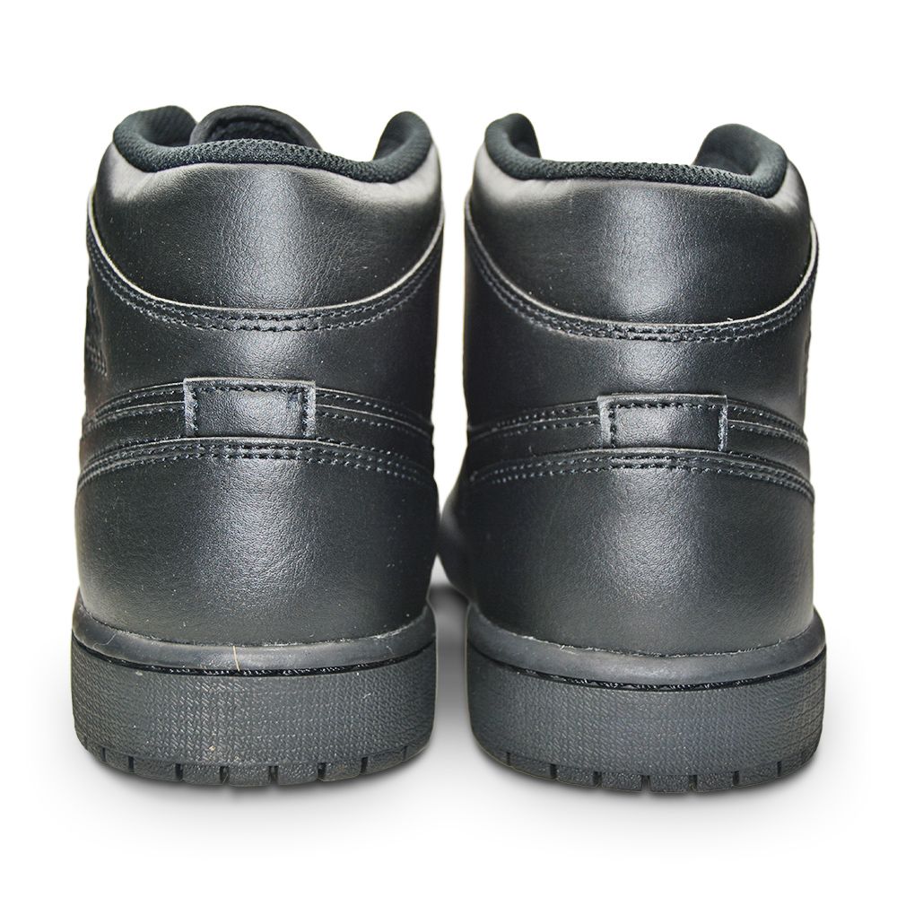 Mens Nike Air Jordan 1 Mid - 554724 093 - Black-Mens-Nike-Nike Air Jordan 1 Mid-sneakers Foot World