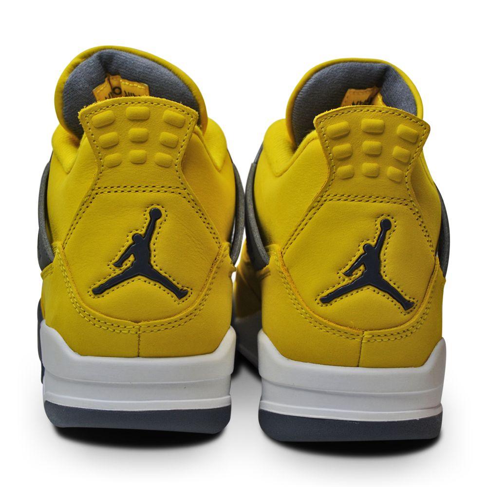 Mens Nike Air Jordan 4 Retro CT8527 700 Tour Yellow Dark Blue "Lightening 2021"-*Rare*, Basketball, Footwear, Heat, Jordan *Rare*, Jordan Brands, Nike Brands, Retro-Foot World UK