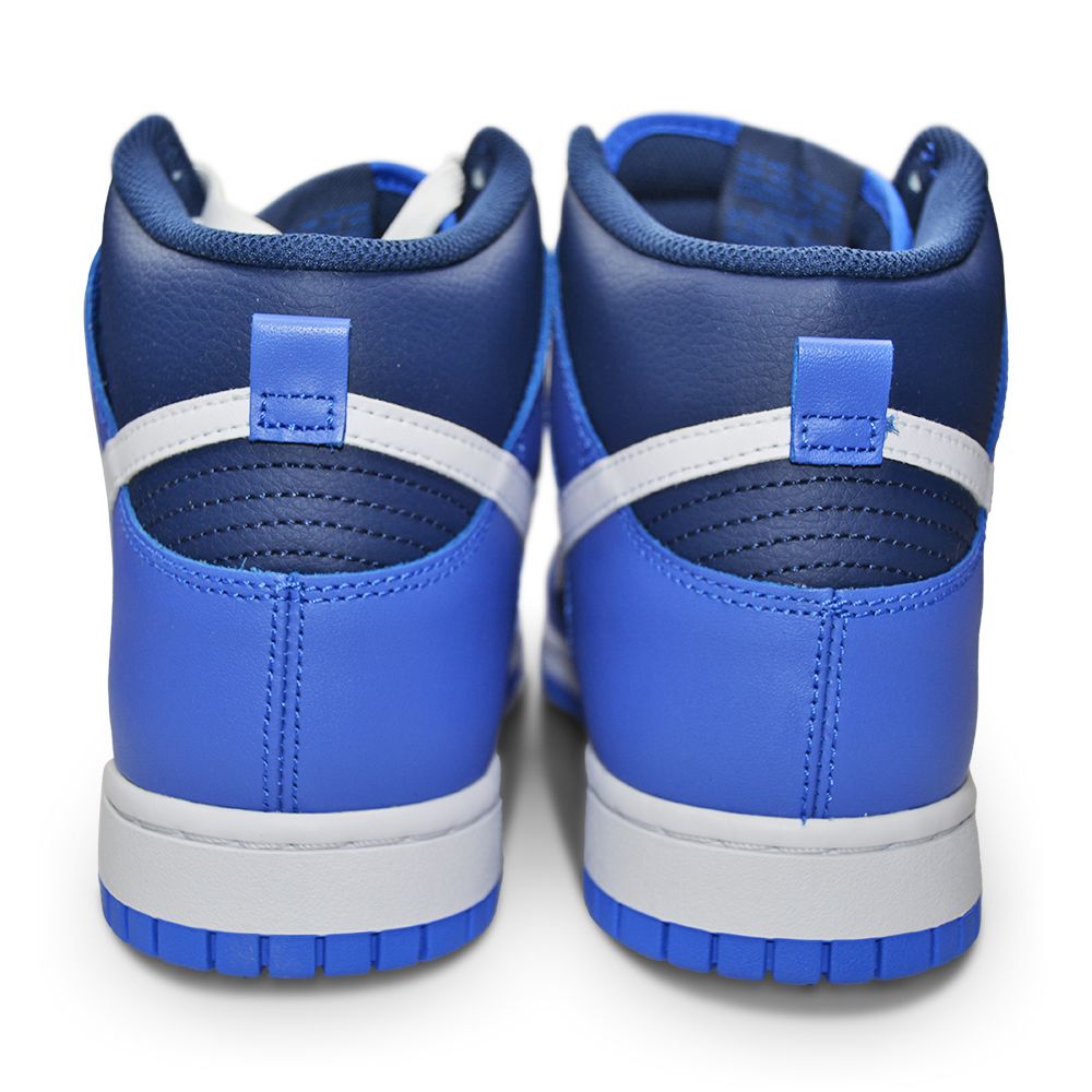 Mens Nike Dunk High Retro - DJ6189 400 - Medium Blue White-Mens-Nike-Nike Dunk High Retro-sneakers Foot World