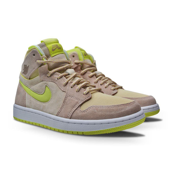 Women's Nike Air Jordan 1 Zoom "Lemon Twist" CT0979 200 Pearl White Fossil-Footwear Women, Jordan Brands, Nike, Nike Brands, Nike Women's Footwear-Foot World UK