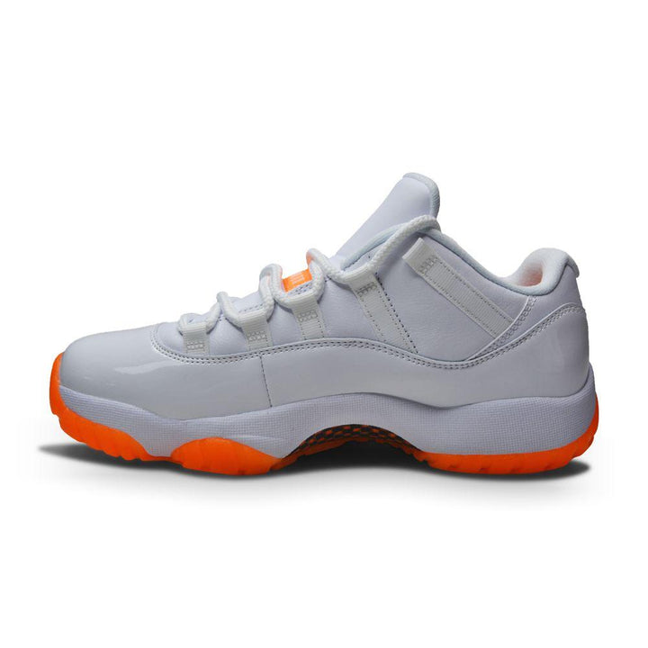 Womens Nike Air Jordan 11 Retro Low - AH7860 139 - White Bright Citrus-Footwear Women, Jordan, Nike Brands, Nike Women's Footwear-Foot World UK